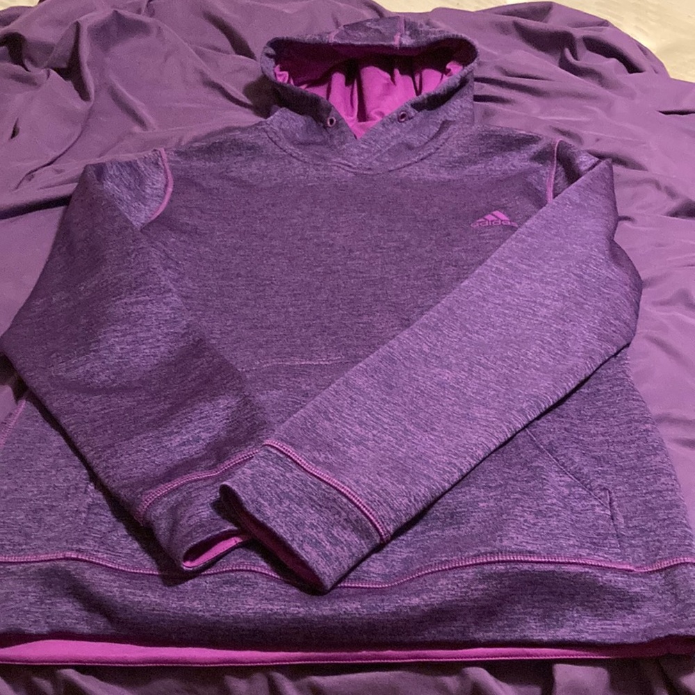 Womens medium Adidas purple hoodie